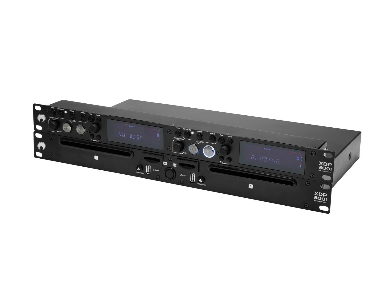 Omnitronic XDP-3001 Doppel-CD- und MP3-Player für CD, USB und SD