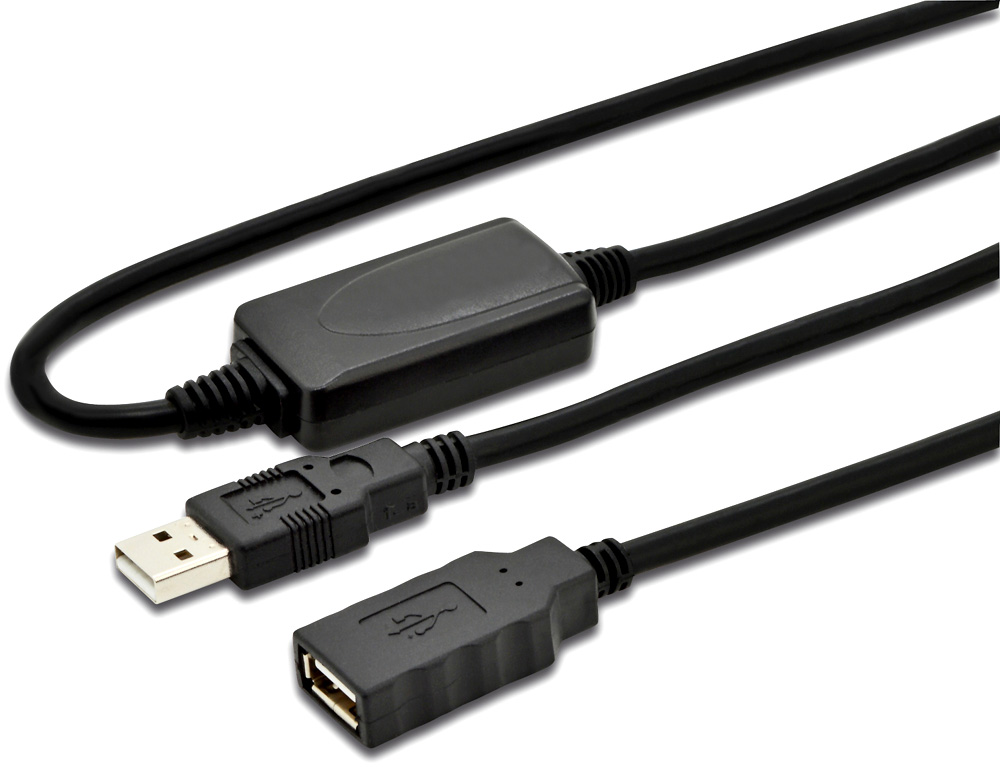 USB Kabel Stecker A / Kupplung A 25m Repeaterkabel