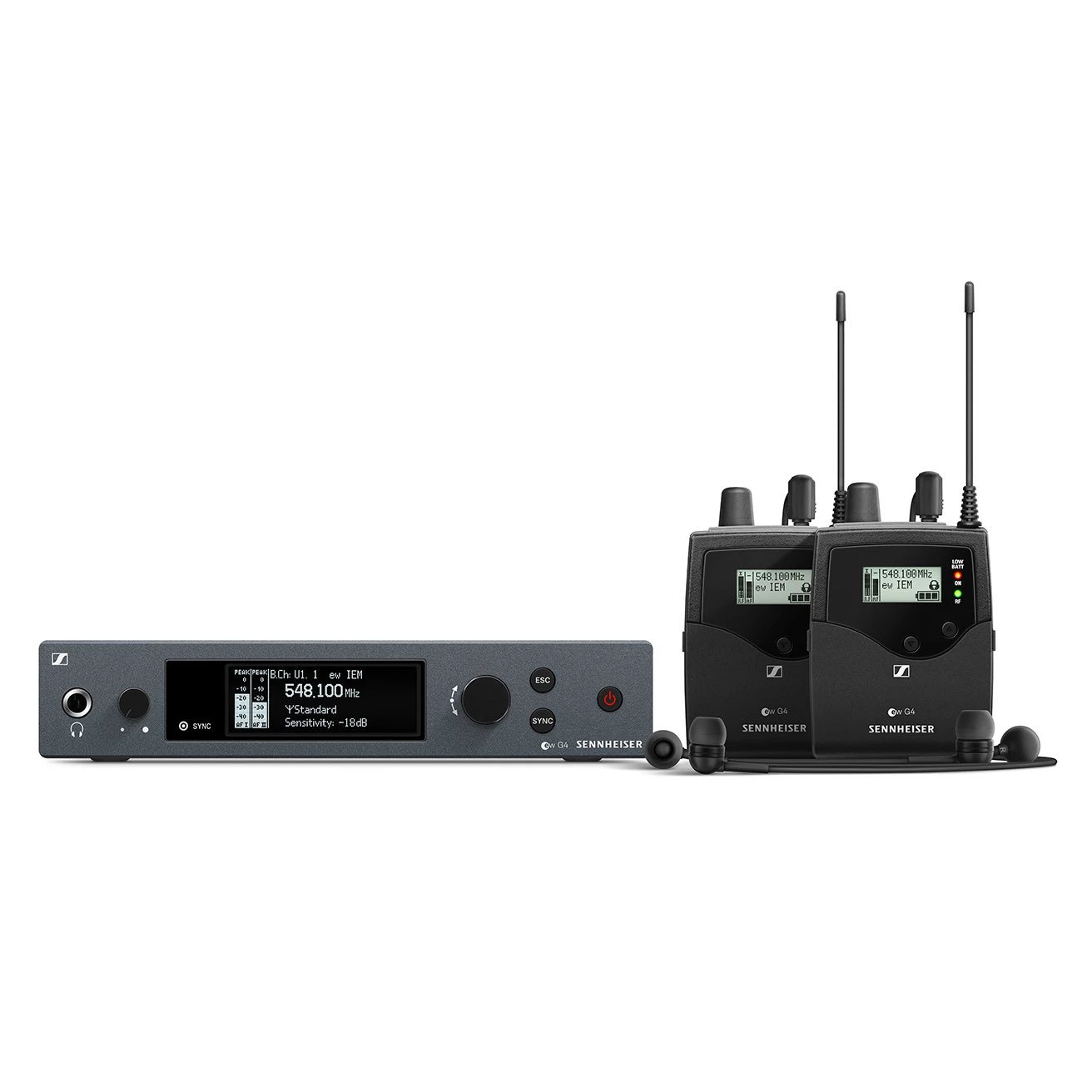 Sennheiser EW IEM G4 Twin E-Band Dual In Ear Monitoring Set 823 - 865 MHz