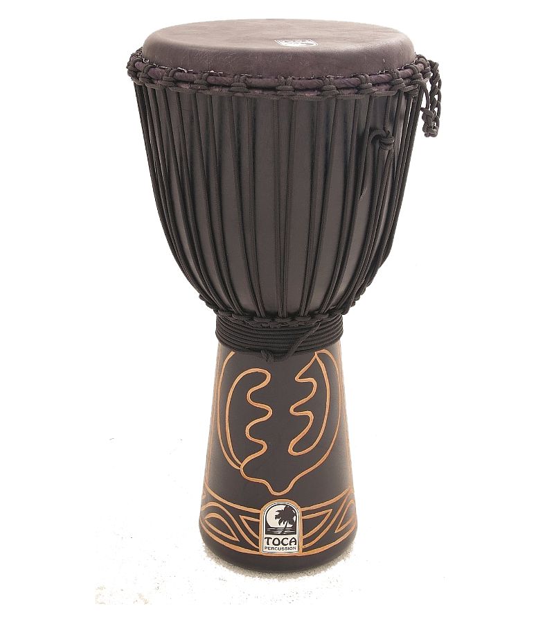 Toca ABMD-10 African Rope Djembe 10" Black Mamba inkl. Tasche