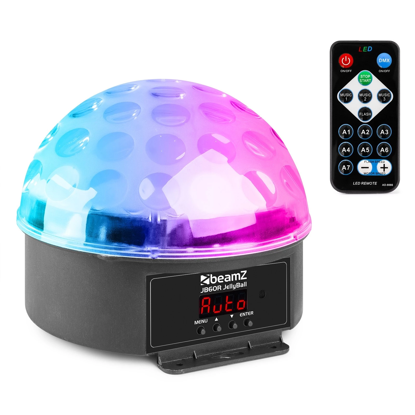 BeamZ JB60R Jelly Ball DMX LED 6 Farben