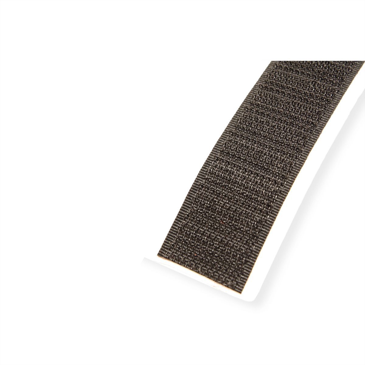 Klettband Haken, selbstklebend, B 20 mm, schwarz