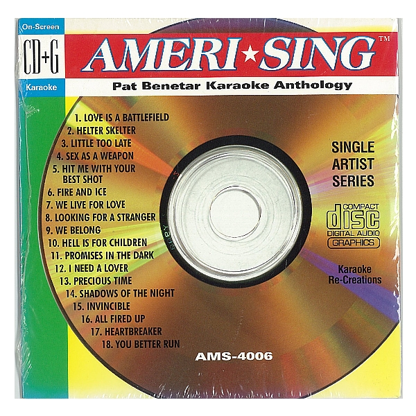 Ameri Sing CD+G Pat Benetar Karaoke Anthology