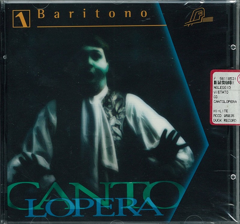 Cantolopera Playback's Bariton Arias Vol. 1