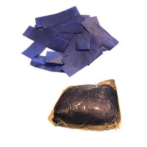 1 kg Paper-Confetti (Confetti size 2 x 6 cm) blue