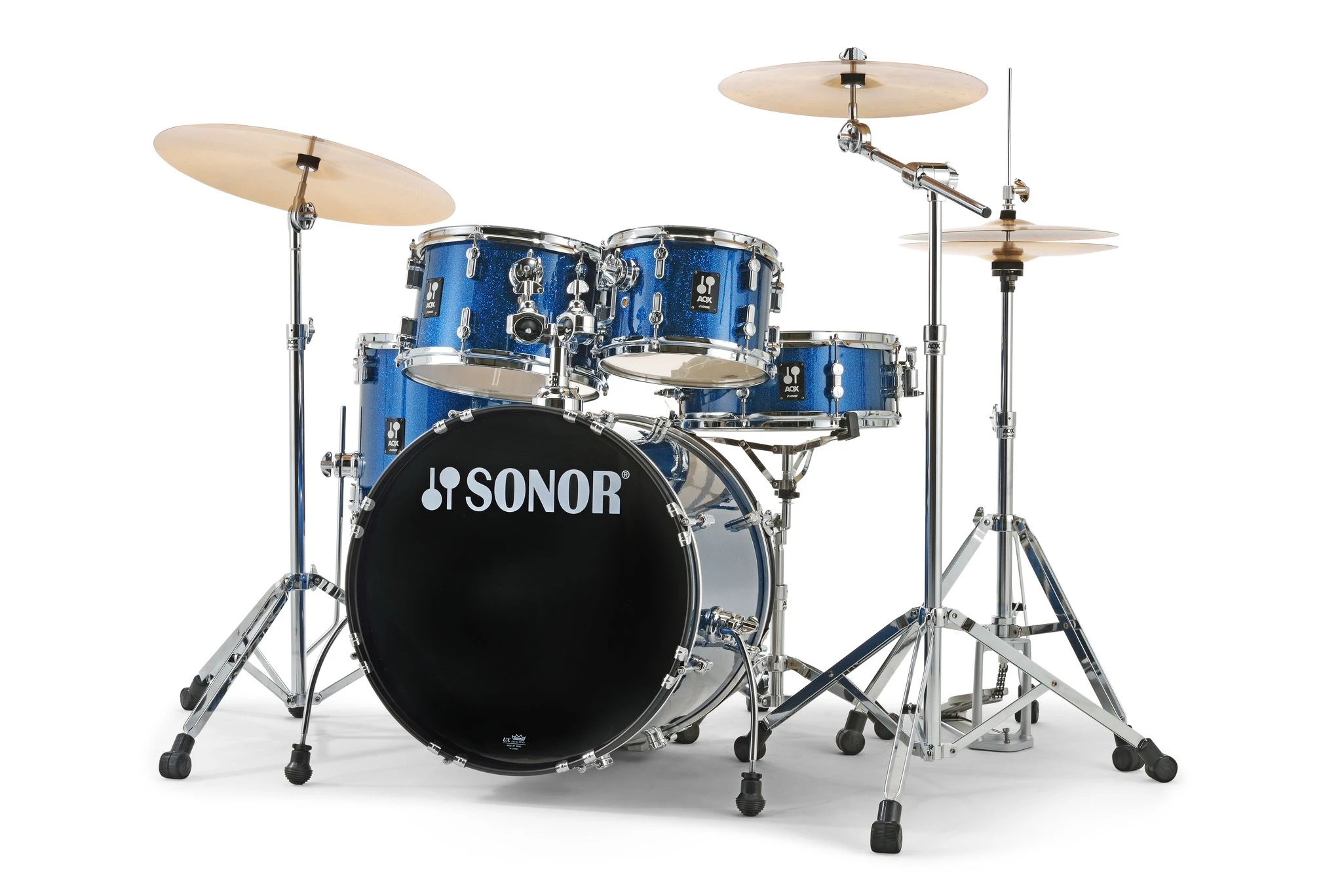 Sonor AQX Studio Drum Set Blue Ocean Sparkle