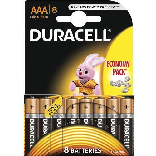 Duracell Plus Power Micro (AAA) Batterie Alkali-Mangan LR03 1.5V 8 Stk.