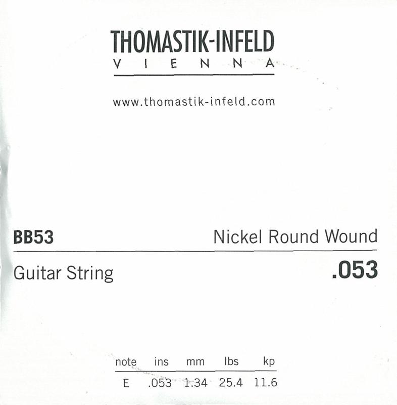 Thomastik-Infeld BeBop Einzelsaite 053 für Elektrik Gitarre 